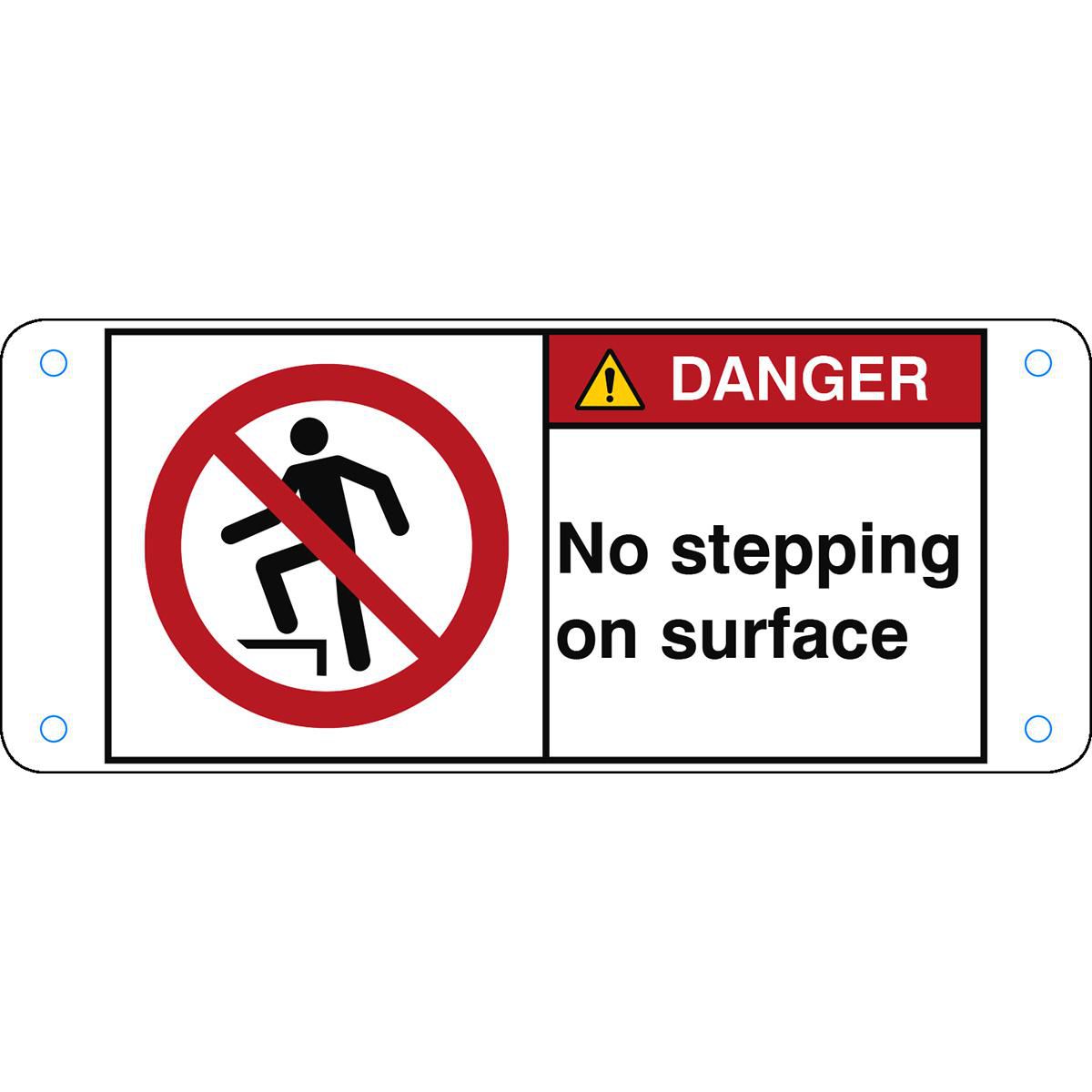 ISO Safety Sign - No stepping 