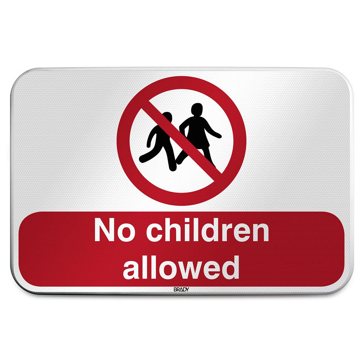 ISO Safety Sign - No children 