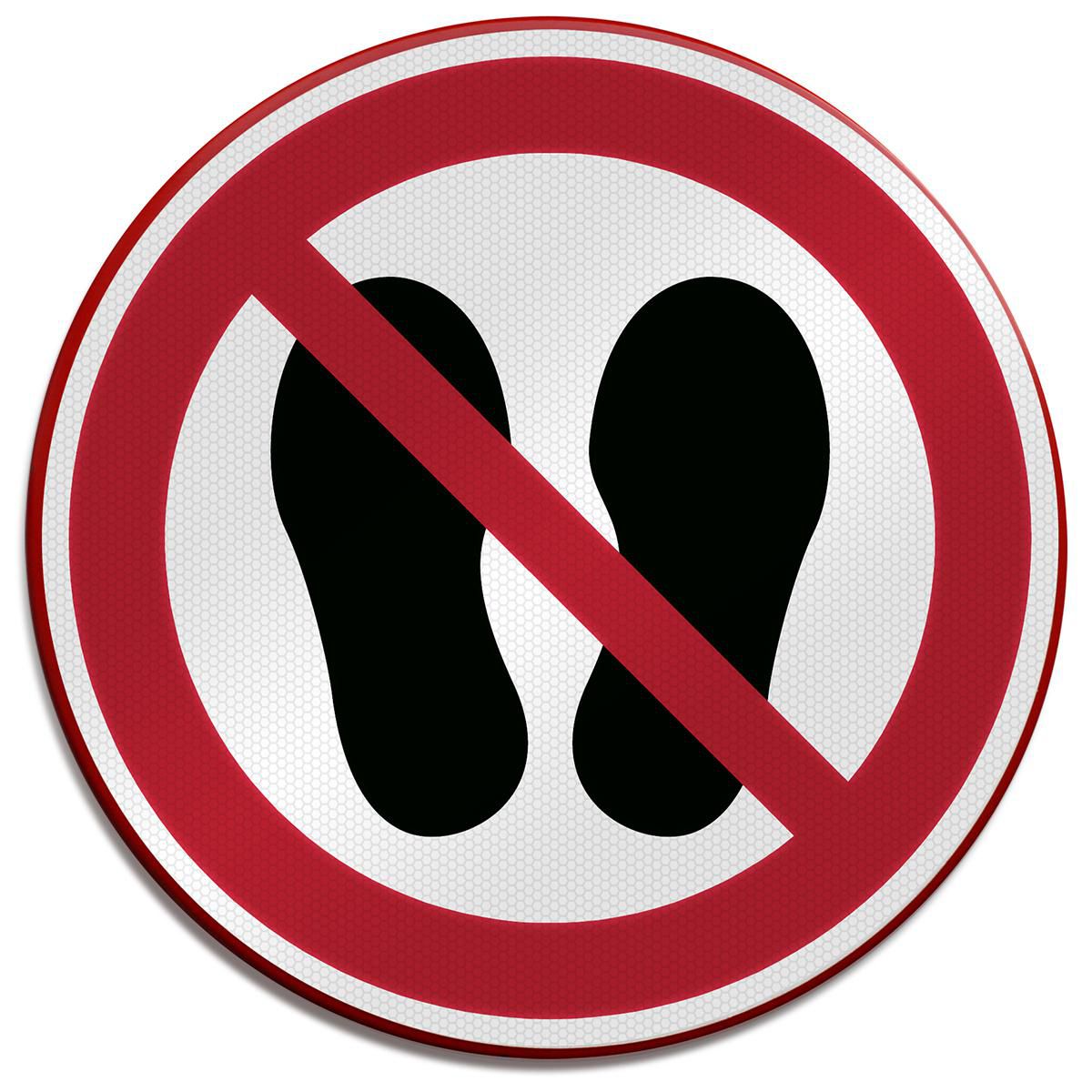 ISO Safety Sign - Do not walk 