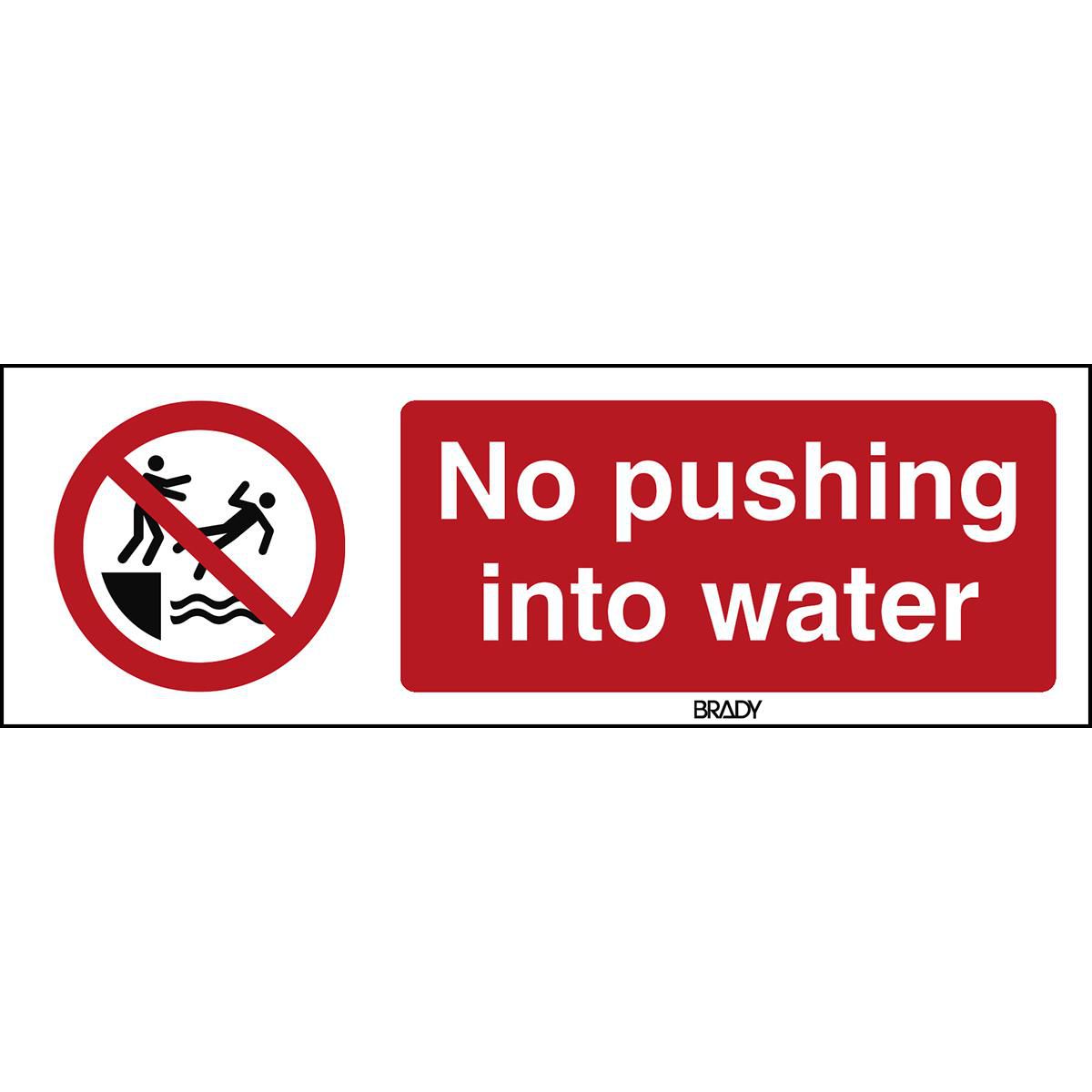 ISO Safety Sign - No pushing 