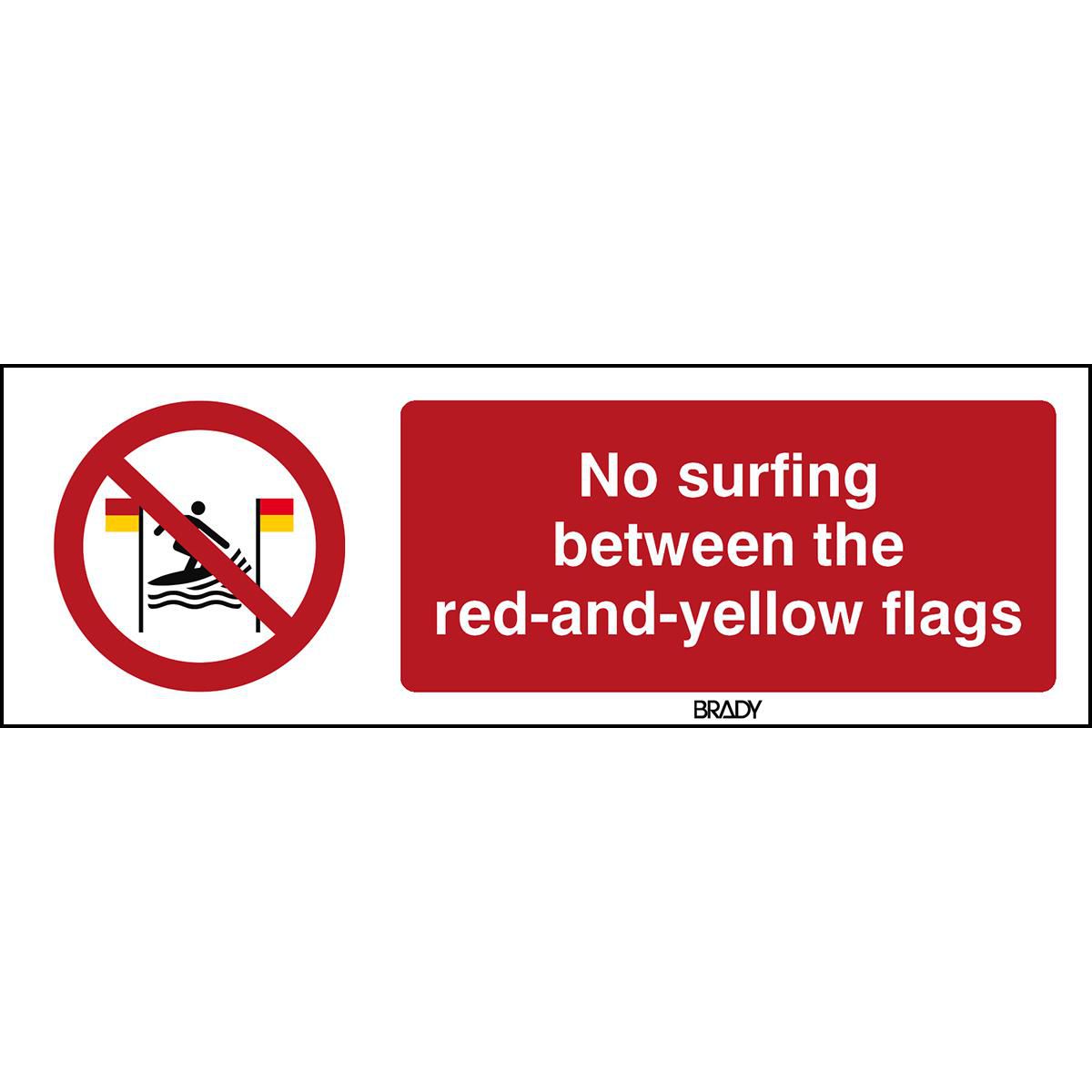 ISO Safety Sign - No surfing 