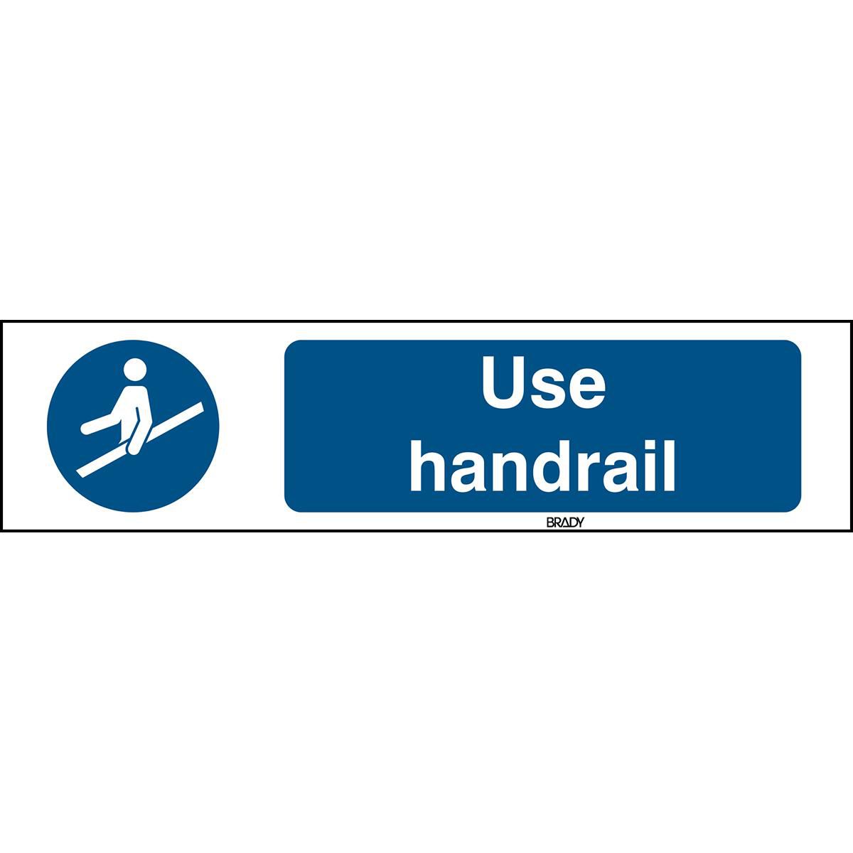 ISO 7010 Sign - Use handrail 