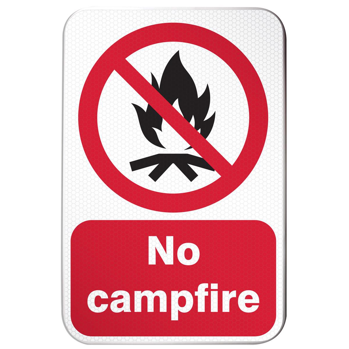 ISO Safety Sign - No Campfire