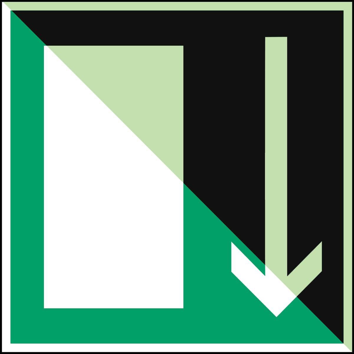 Glow-in-the-dark Safety Sign