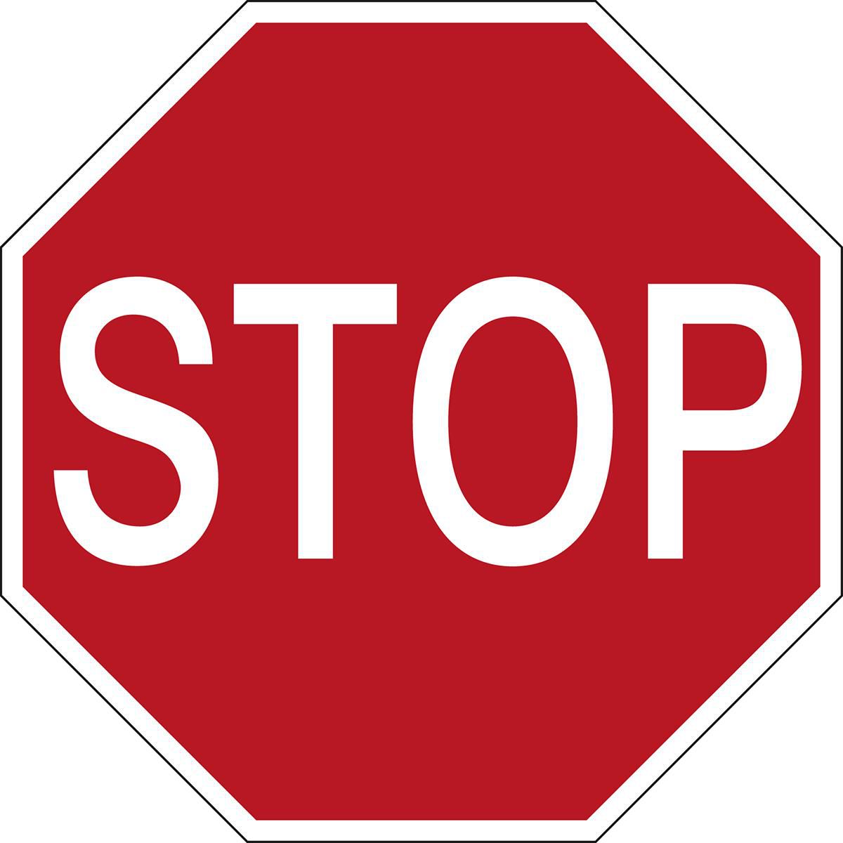Floor Safety Sign - Stop