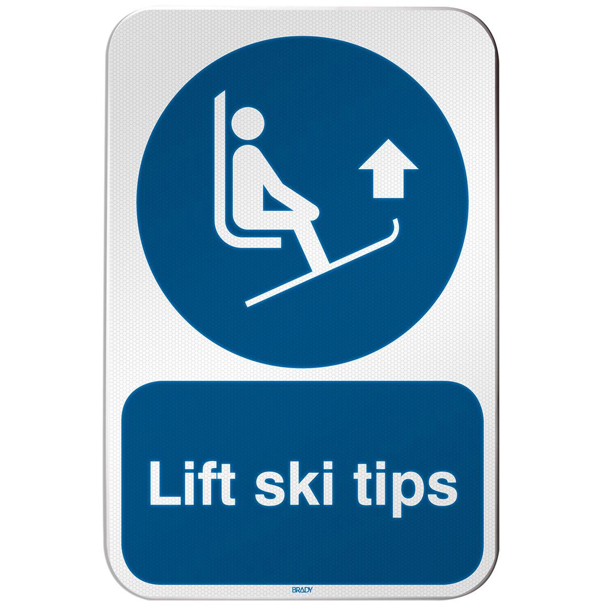 ISO Safety Sign - Lift ski 