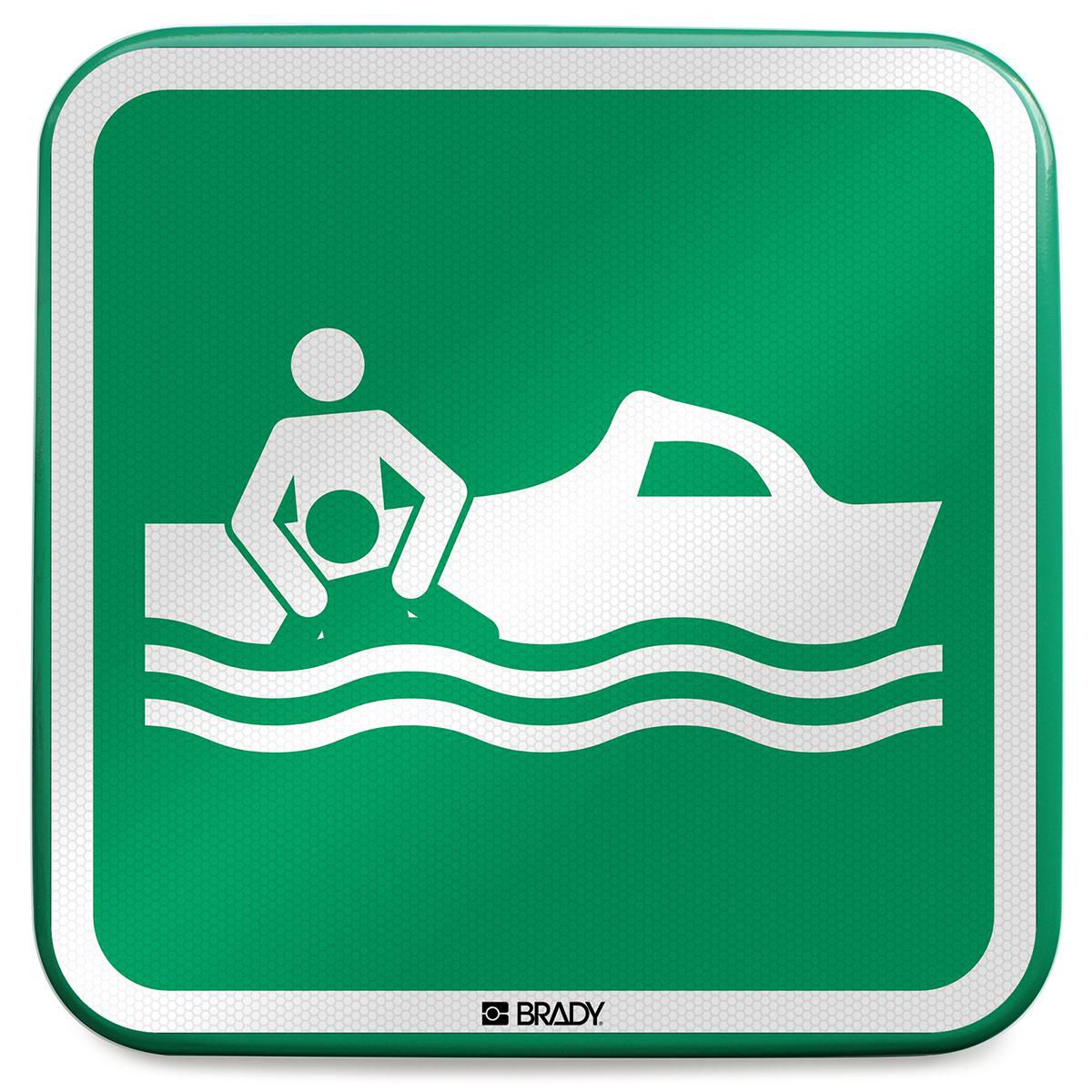 ISO Safety Sign - Rescue boat