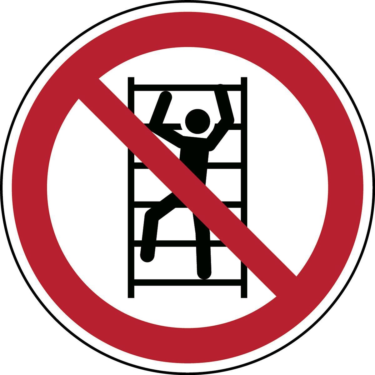 No climbing - ISO 7010