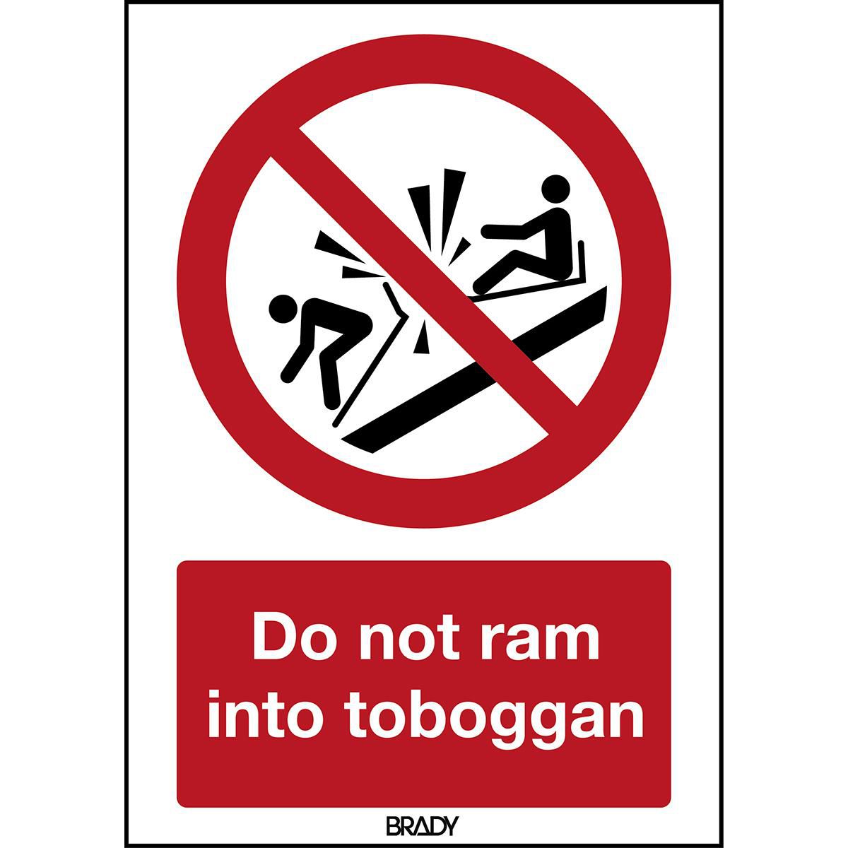 ISO Safety Sign - Do not ram 