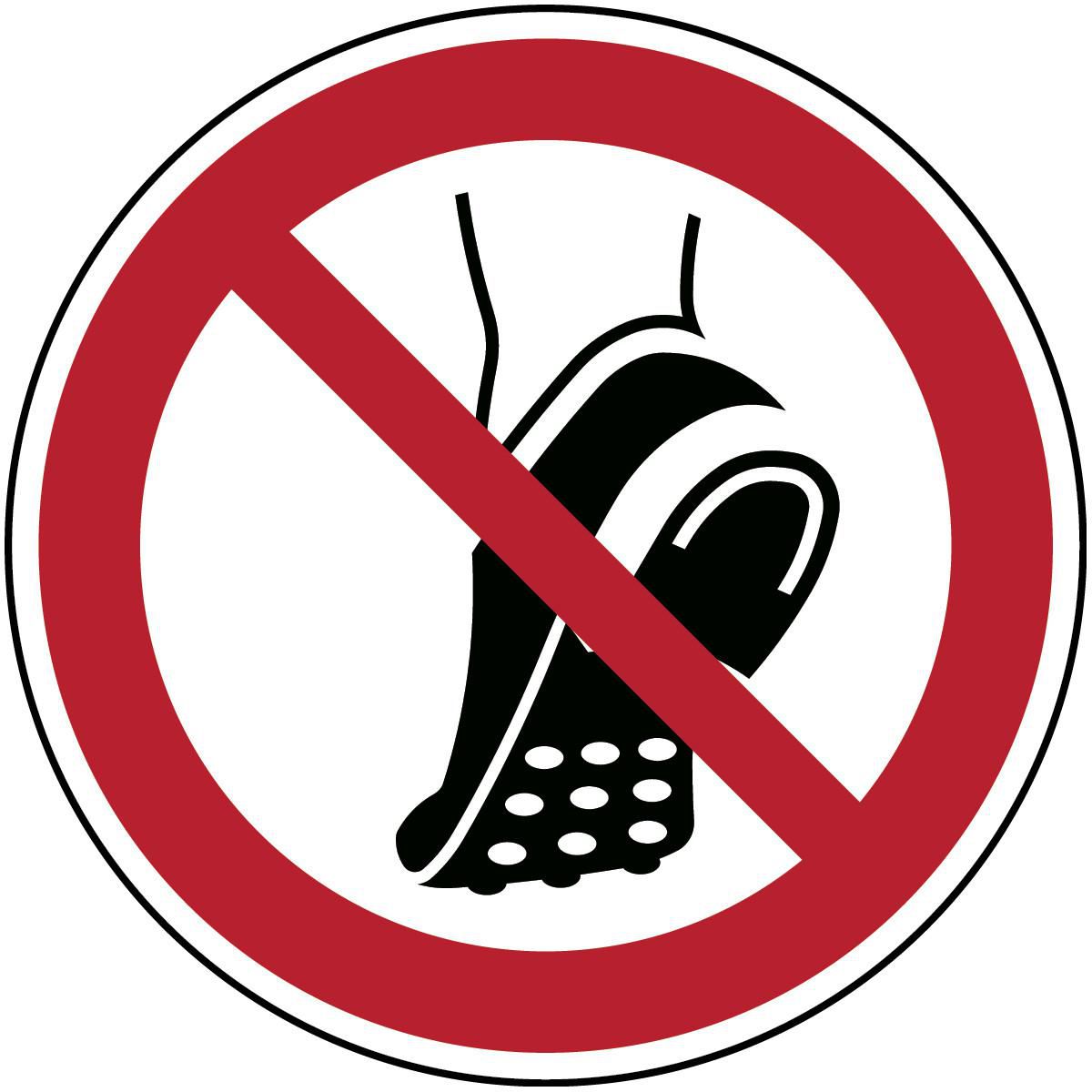 ISO 7010 signs - Do not wear 