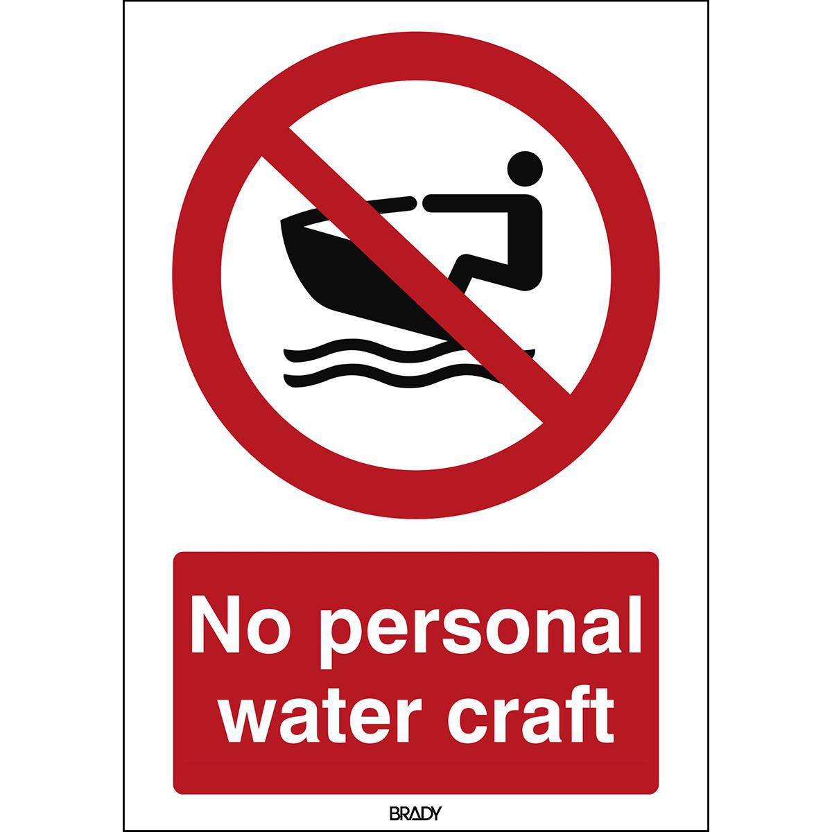 ISO Safety Sign - No personal 