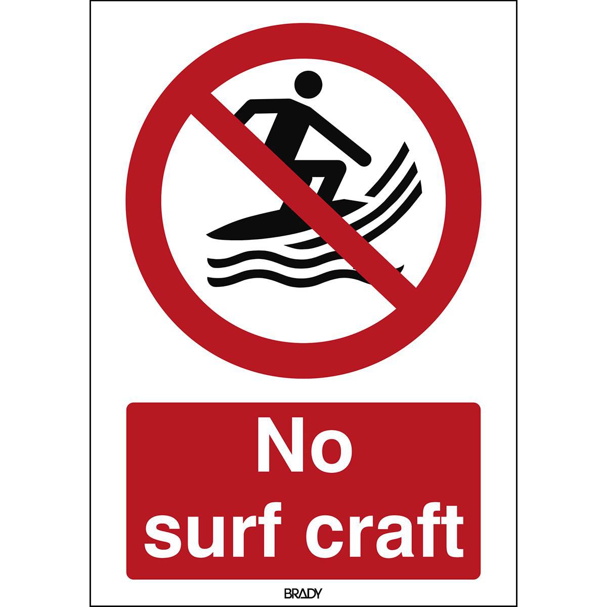 ISO Safety Sign - No surf 