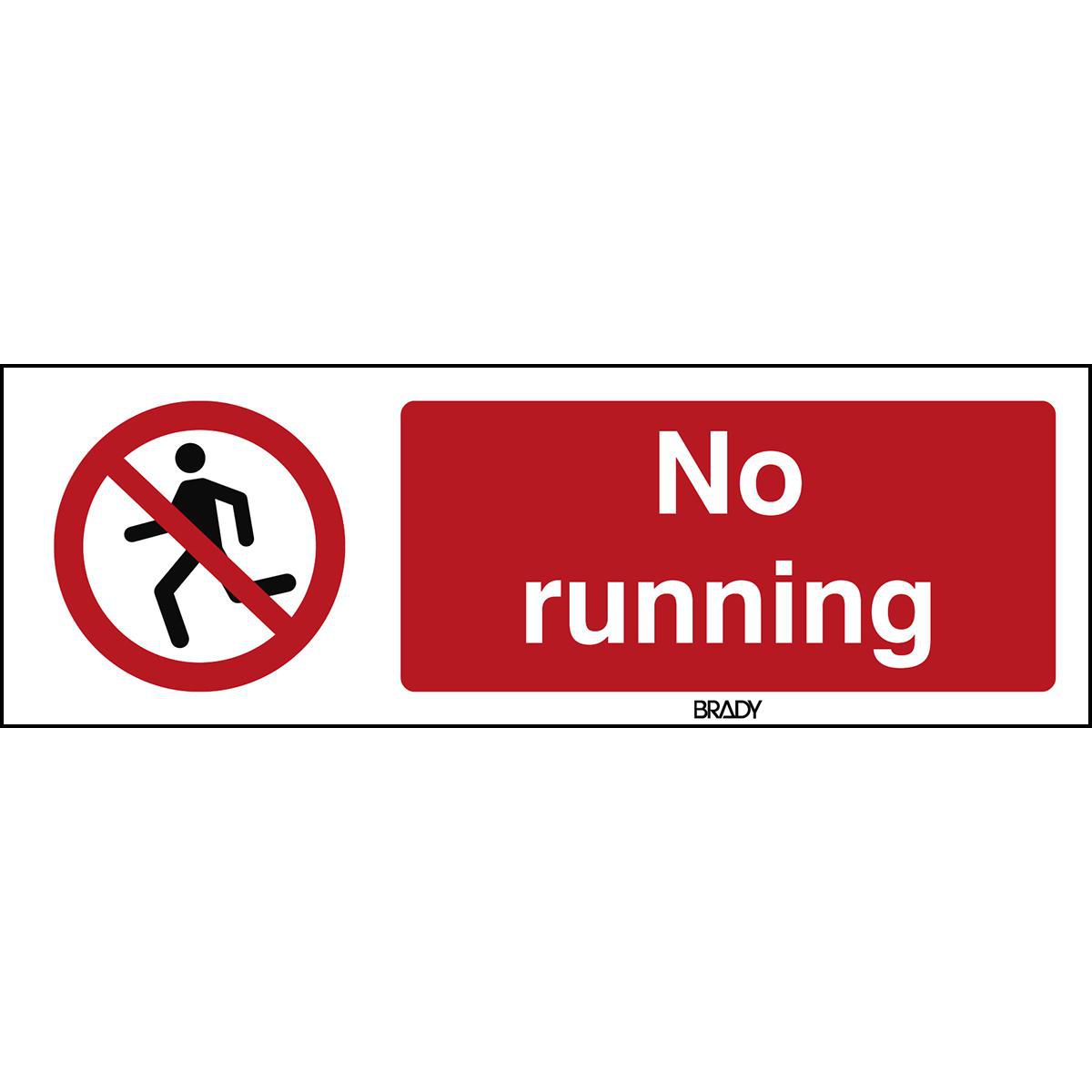 ISO Safety Sign - No running