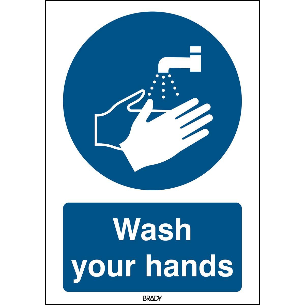 ISO Safety Sign - Wash your