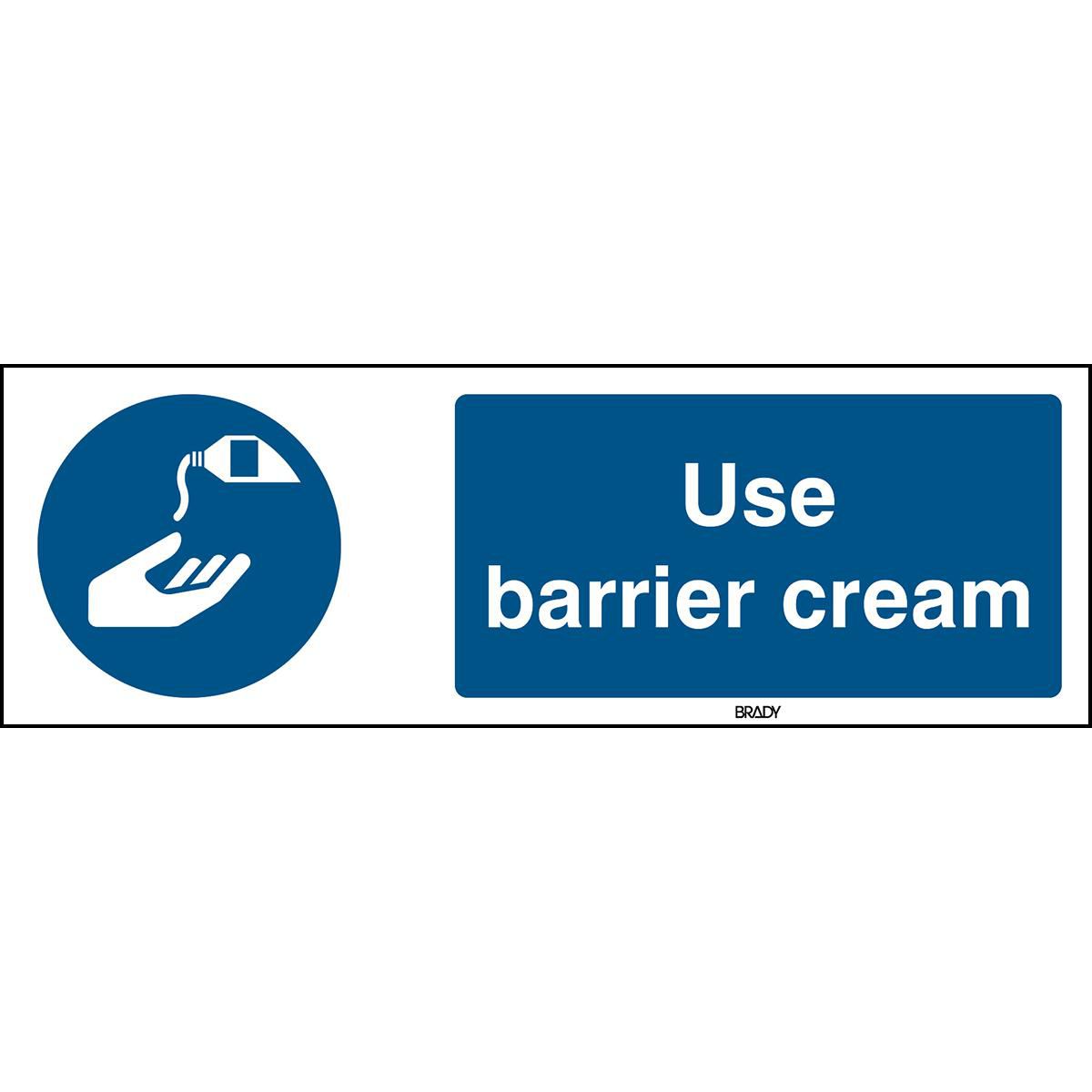 ISO Safety Sign - Use barrier
