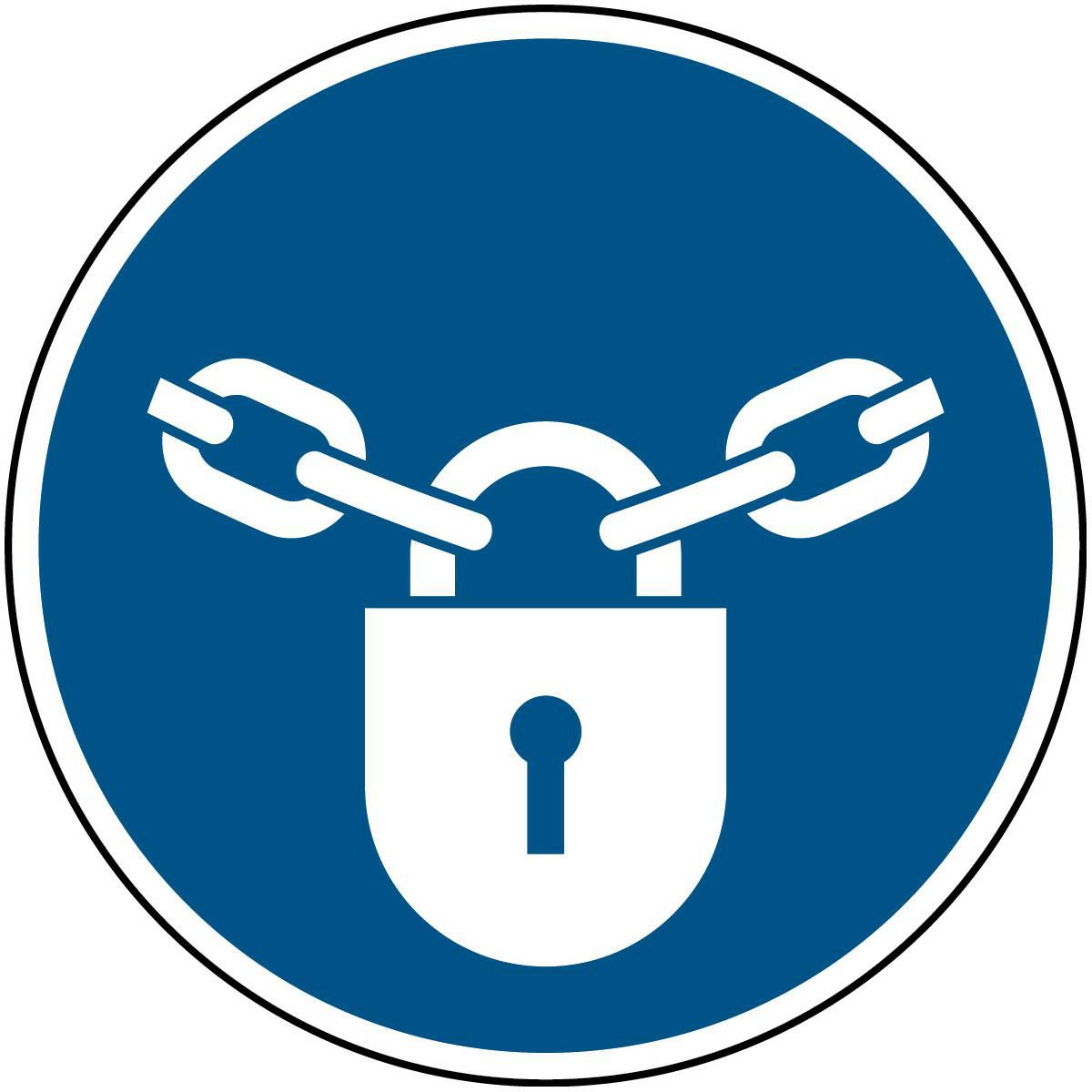 ISO Safety Sign - Keep locked