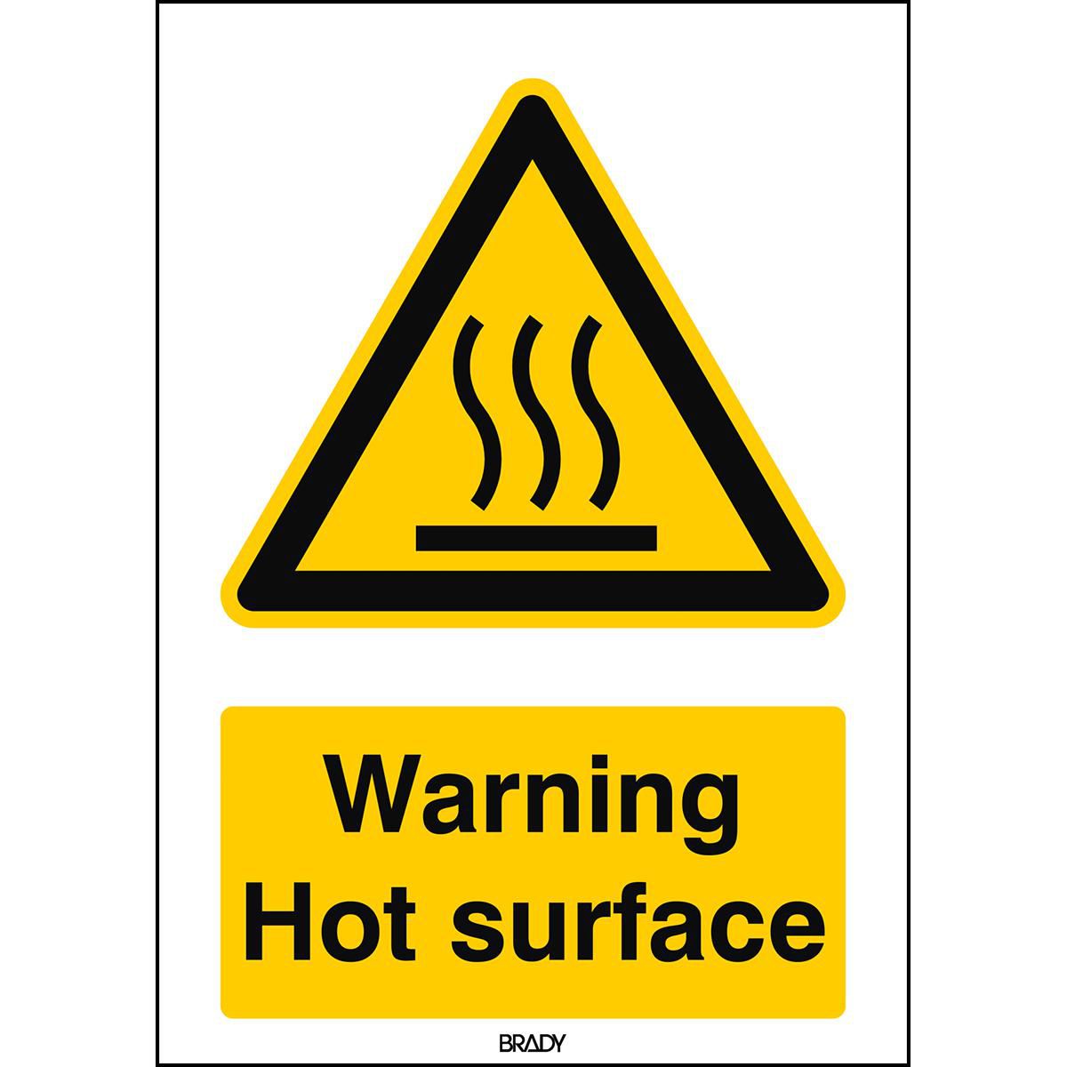 ISO 7010 Sign - Warning Hot 