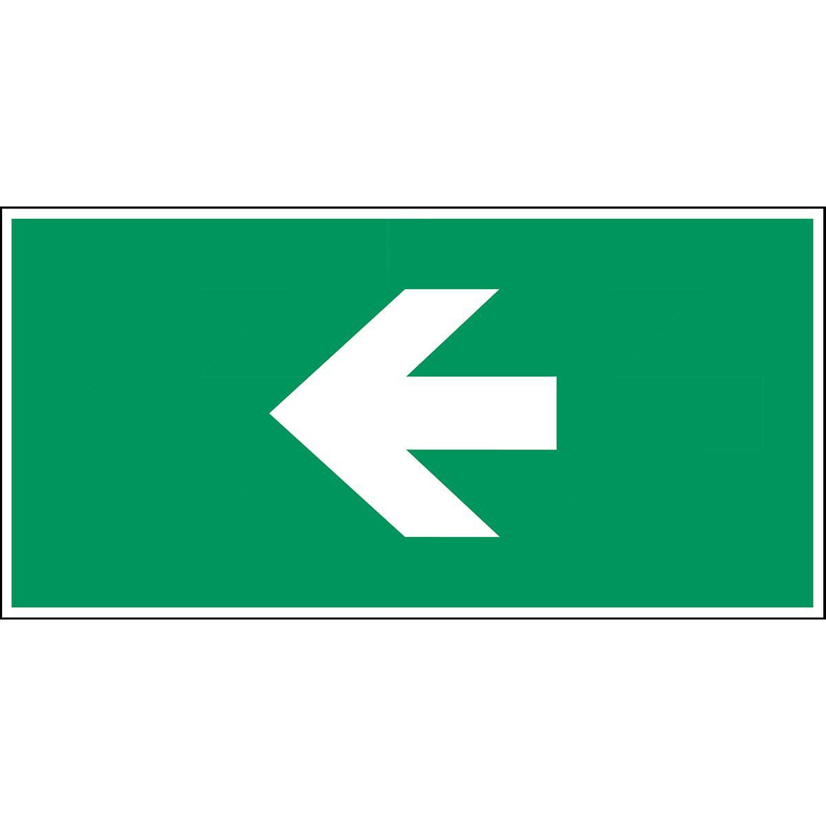 Glow-in-the-dark safety sign