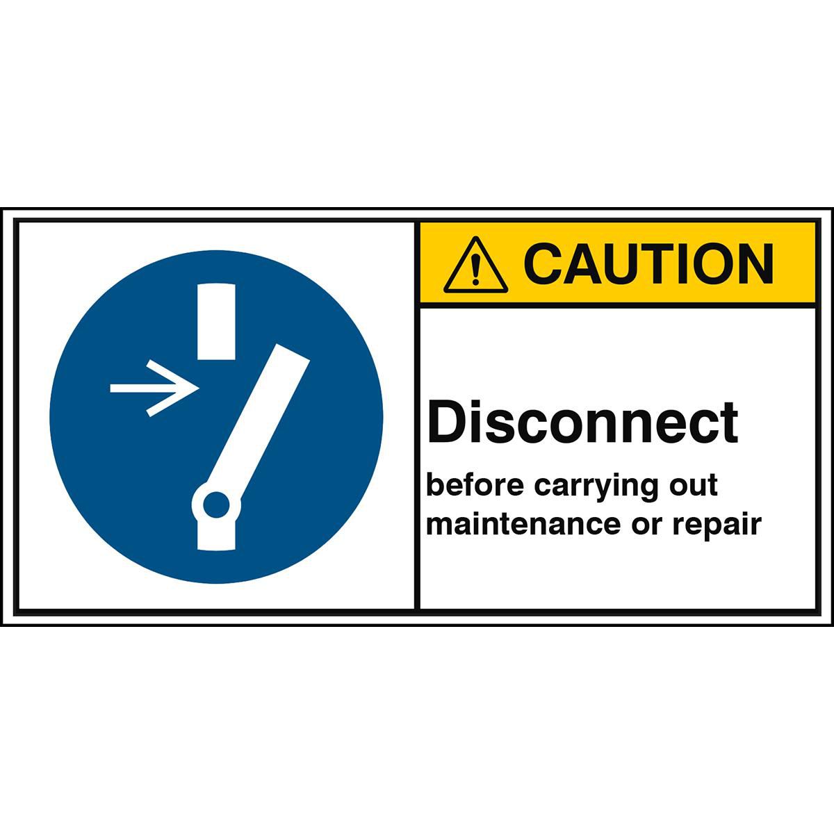ISO Safety Sign - Disconnect 