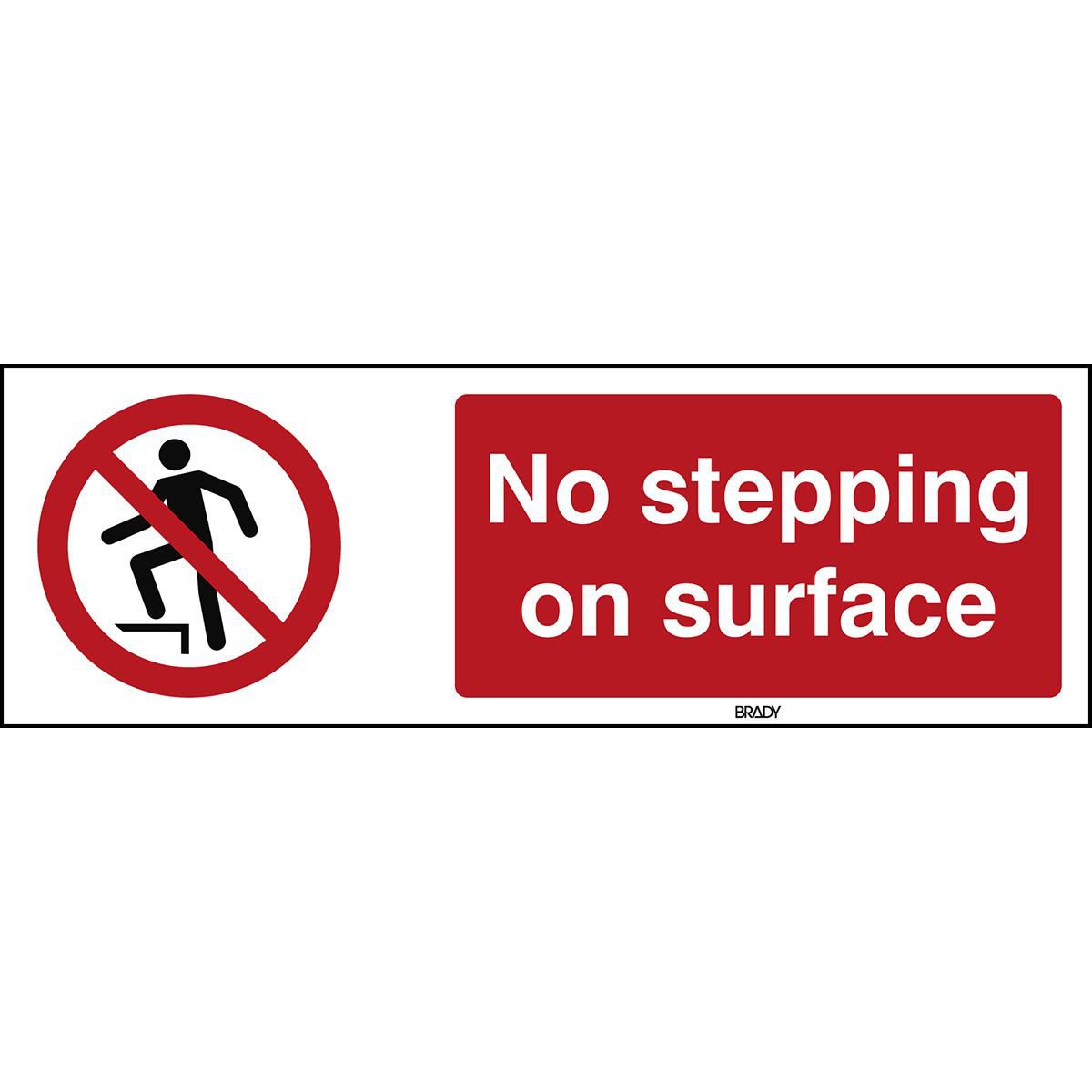 ISO Safety Sign - No stepping 