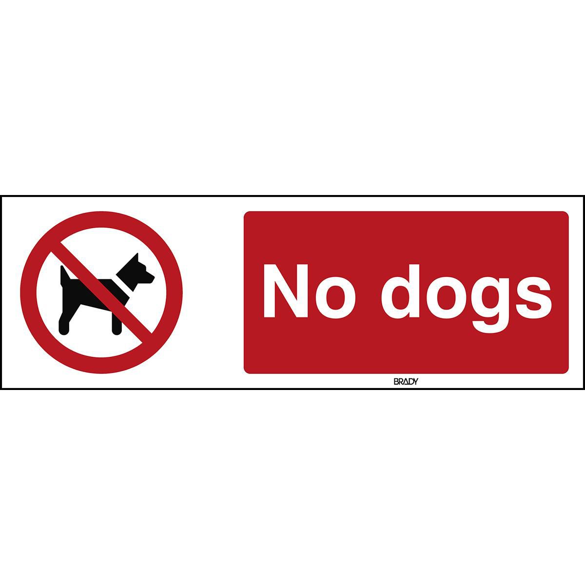 ISO Safety Sign - No dogs