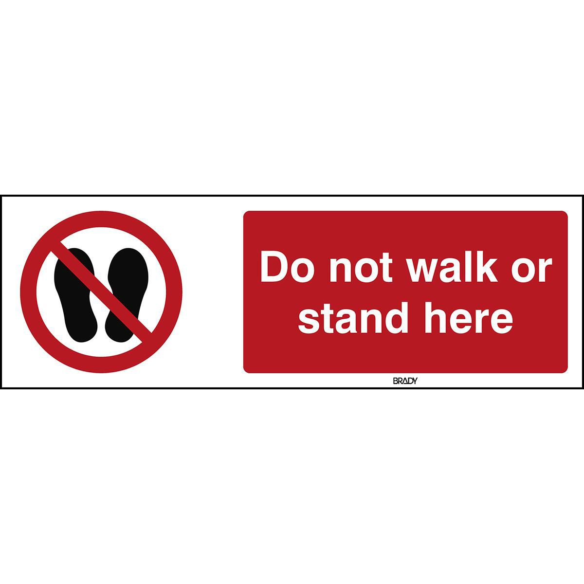 ISO Safety Sign - Do not walk 