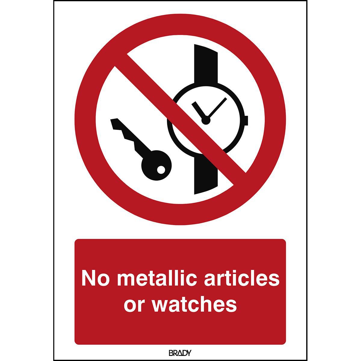 ISO Safety Sign - No metallic 