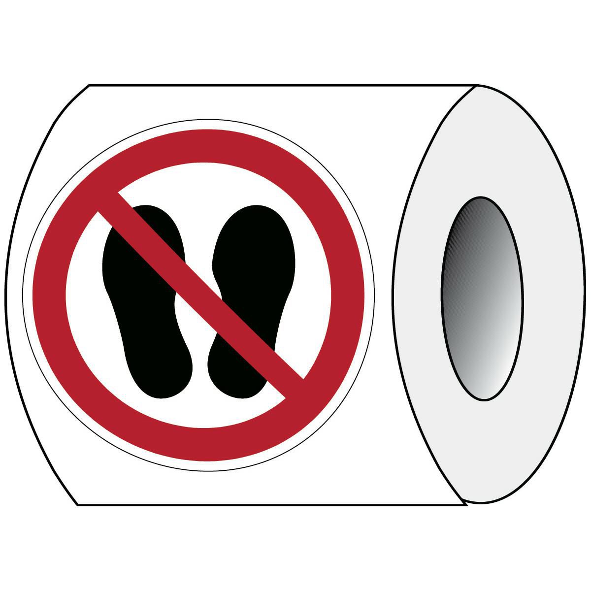 ISO Safety Sign - Do not walk 