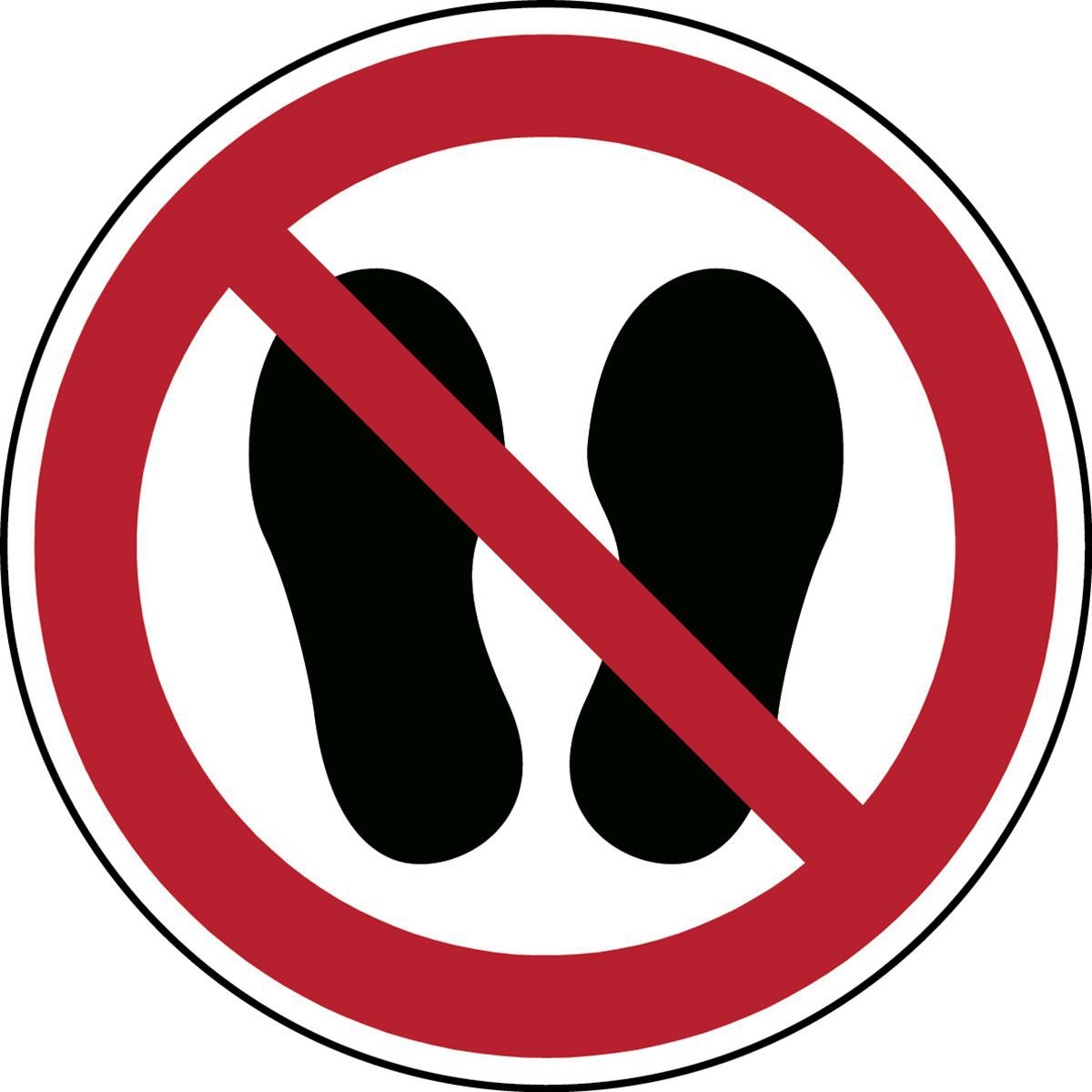 ISO Safety Sign - Do not walk