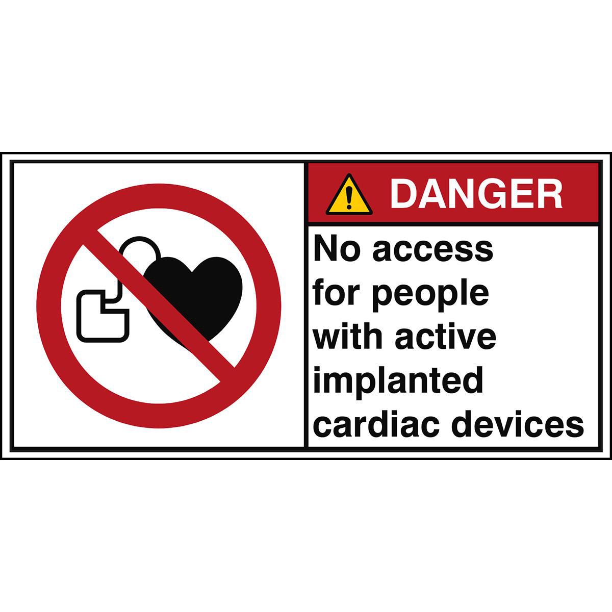 ISO Safety Sign - No access 