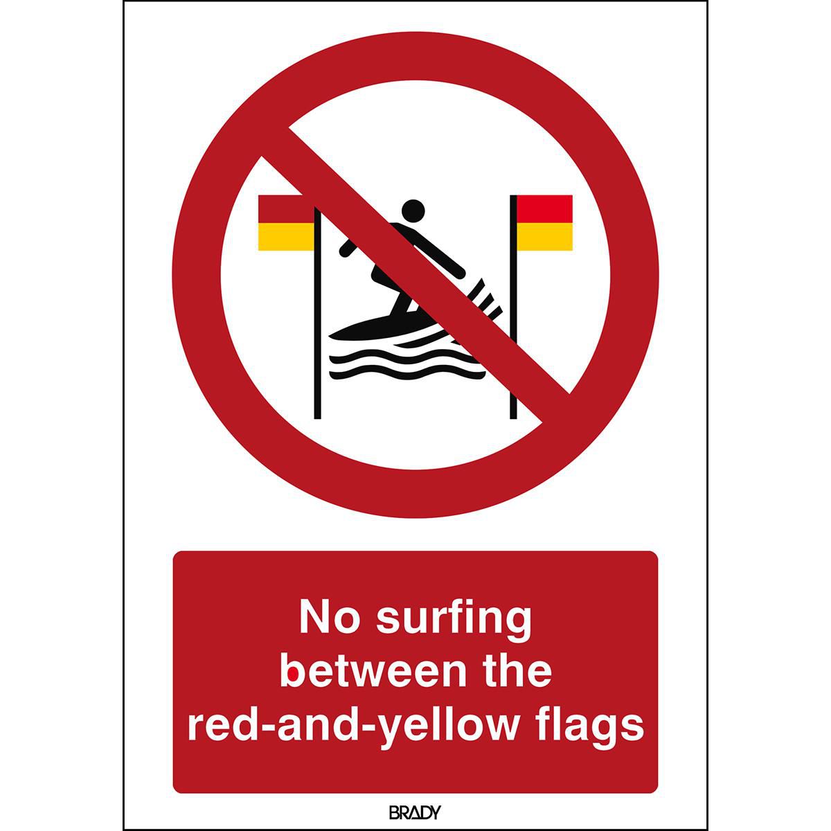 ISO Safety Sign - No surfing 