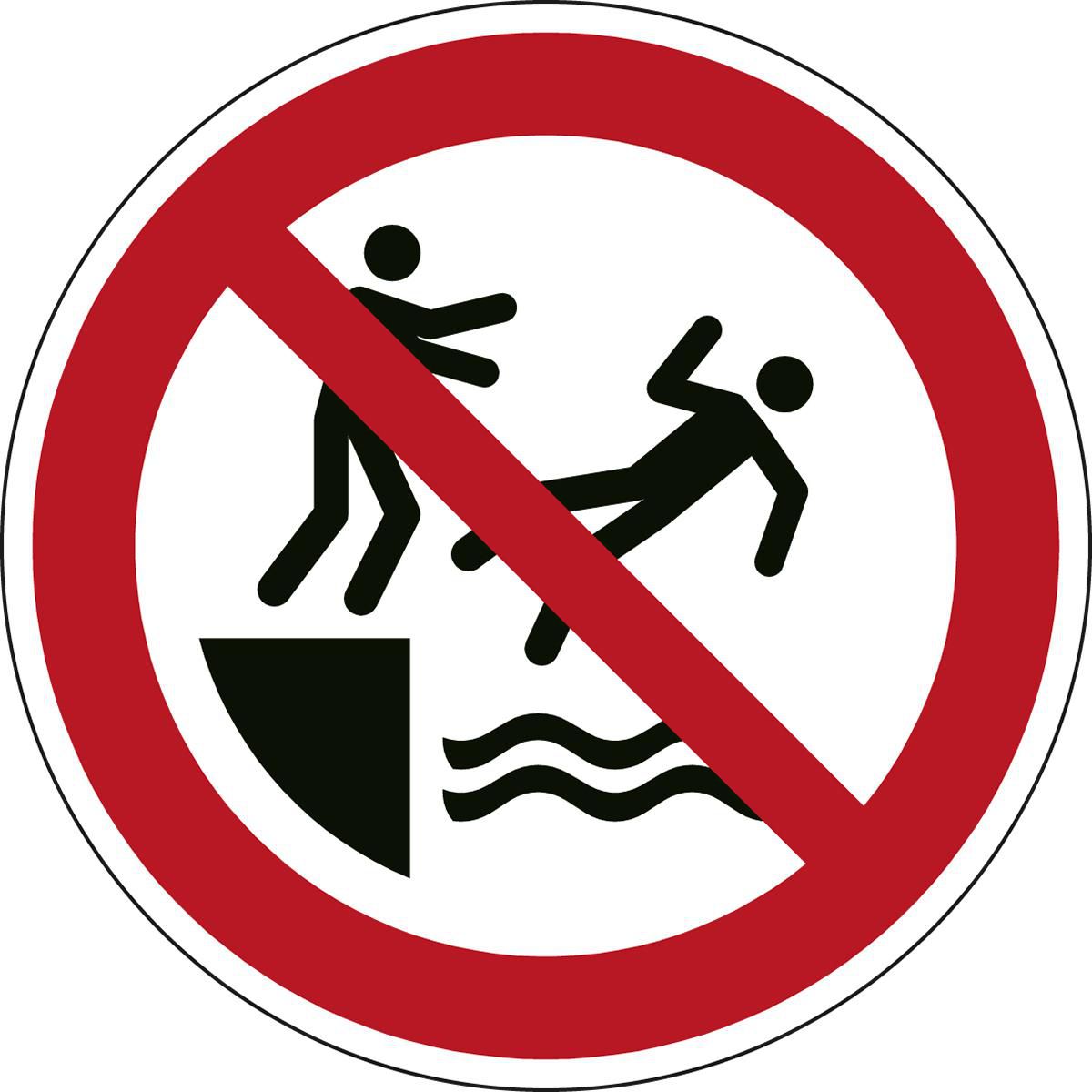 ISO Safety Sign - No pushing 