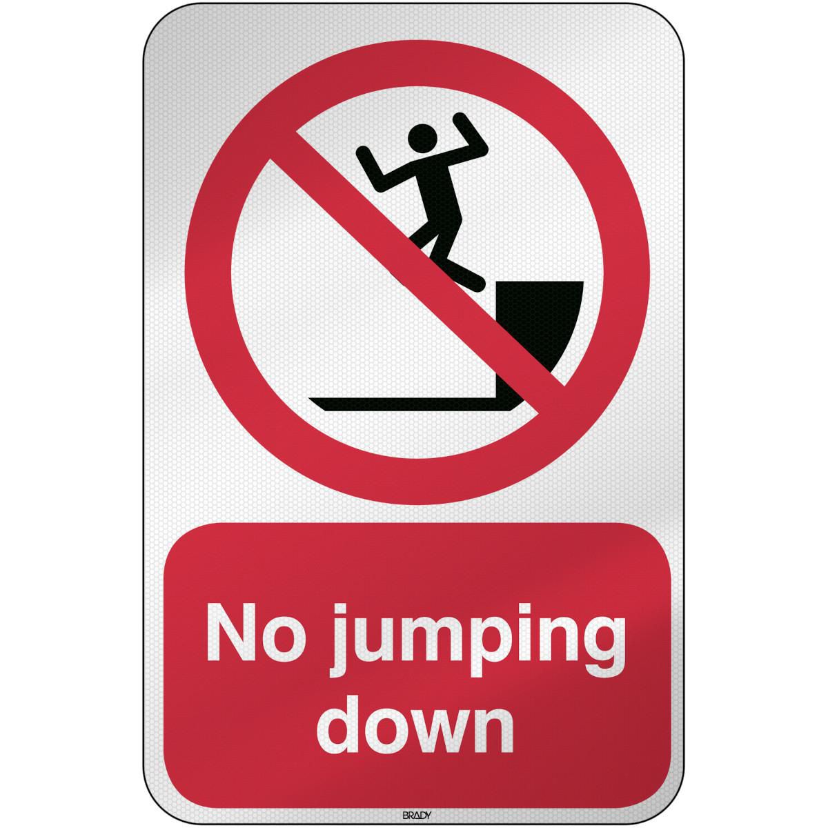ISO Safety Sign - No jumping 