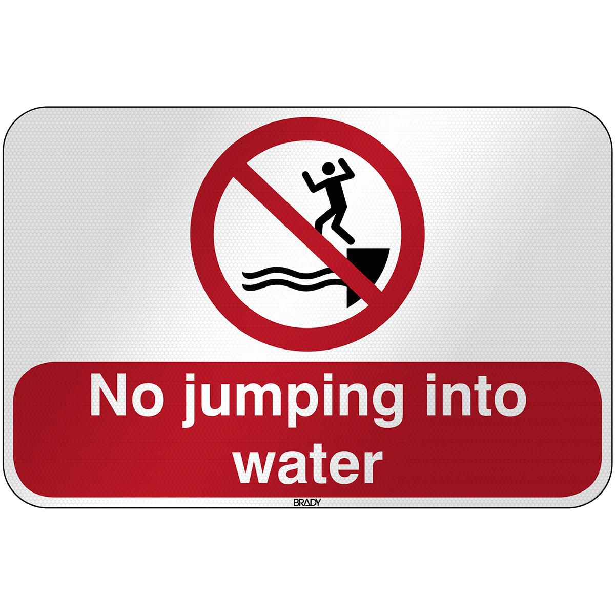 ISO Safety Sign - No jumping 