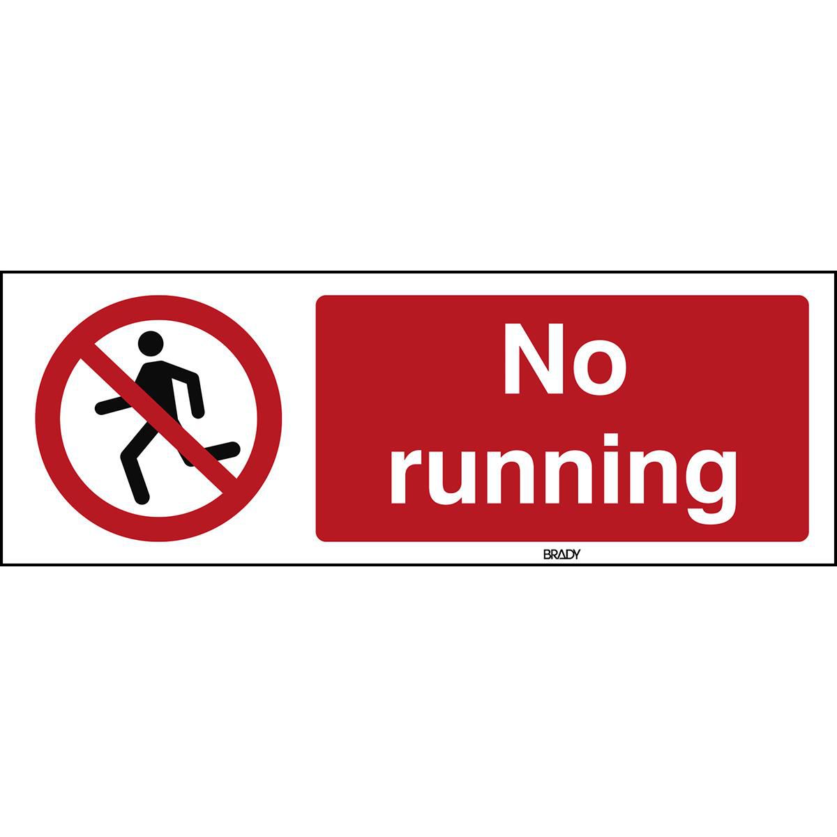 ISO Safety Sign - No running