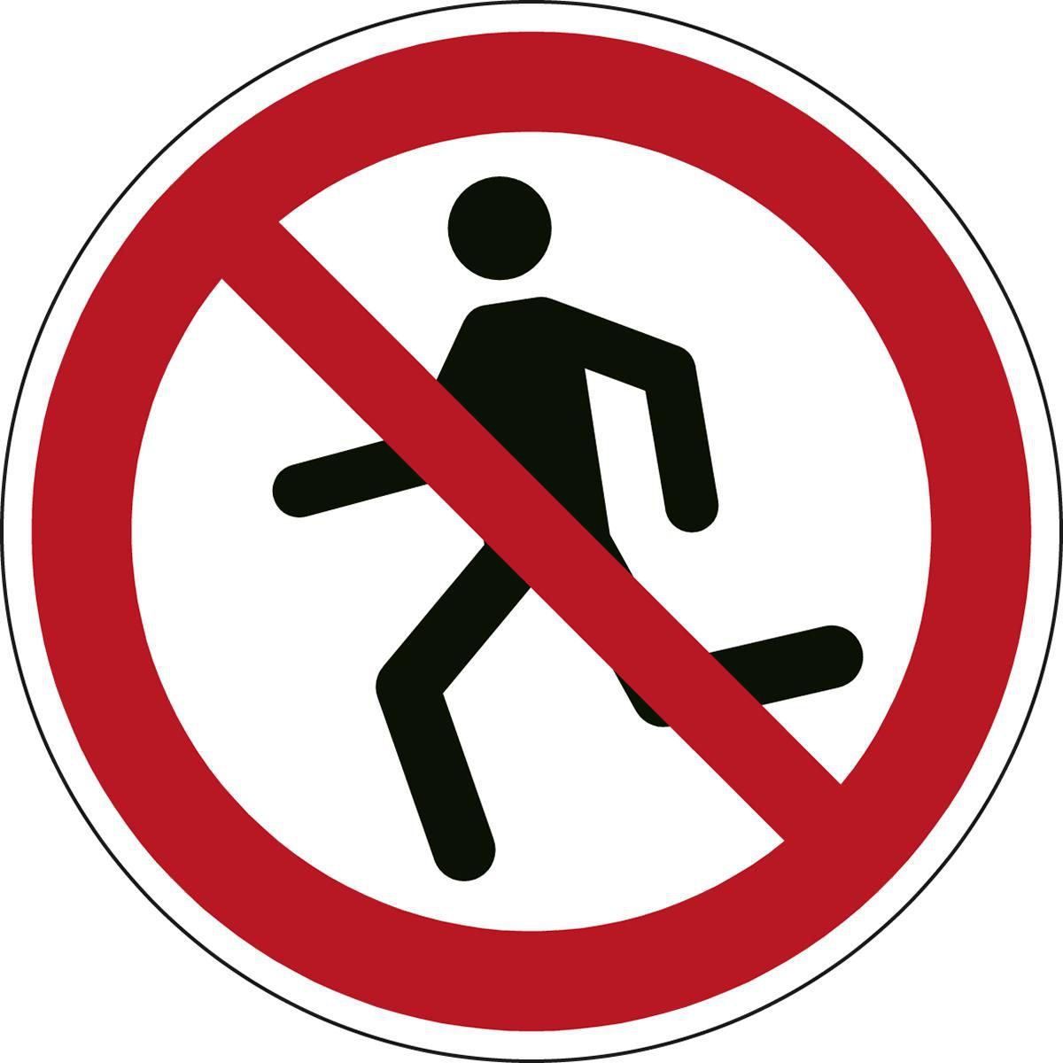 ISO Safety Sign - No running