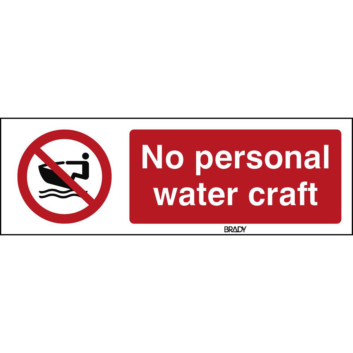 ISO Safety Sign - No personal 