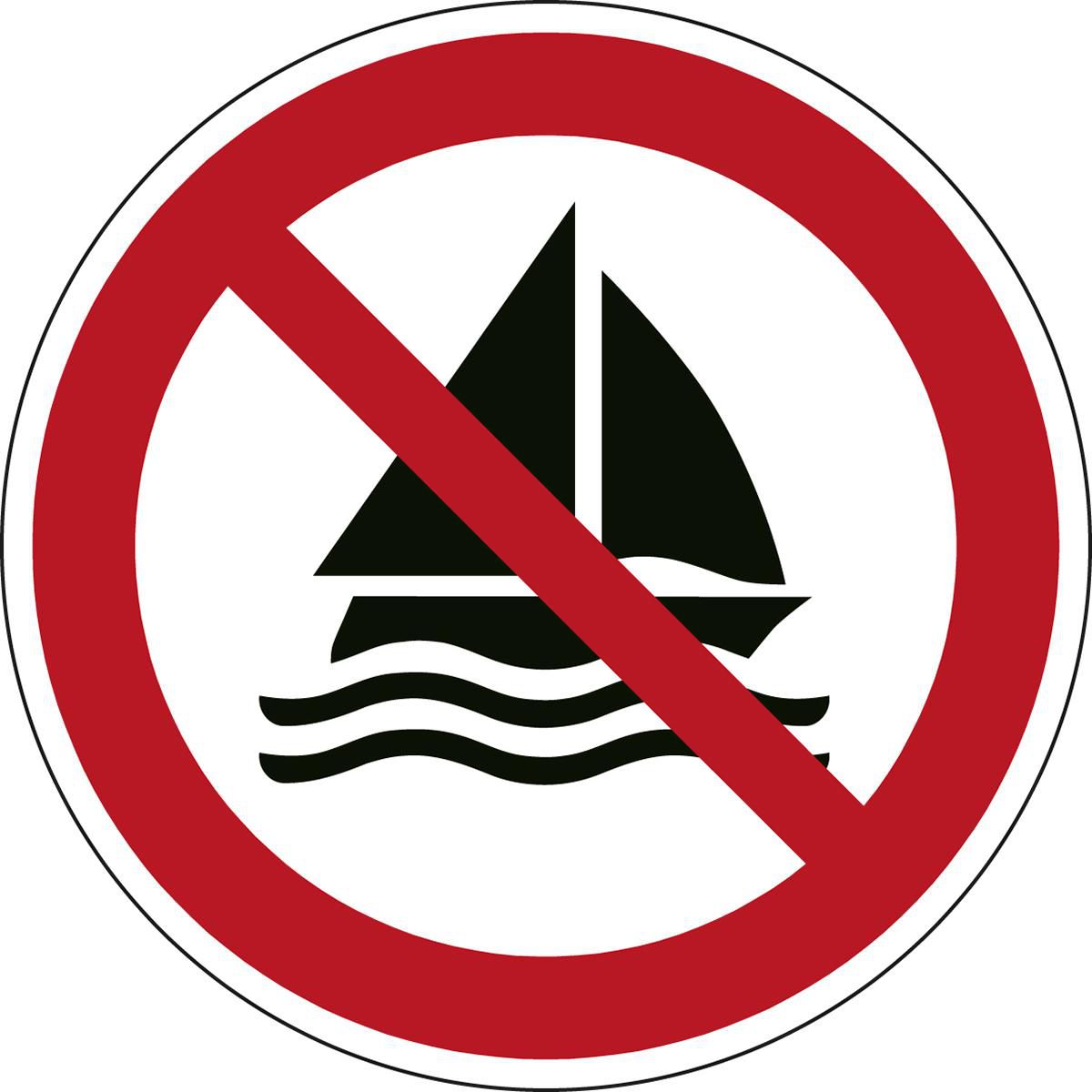 ISO Safety Sign - No sailing
