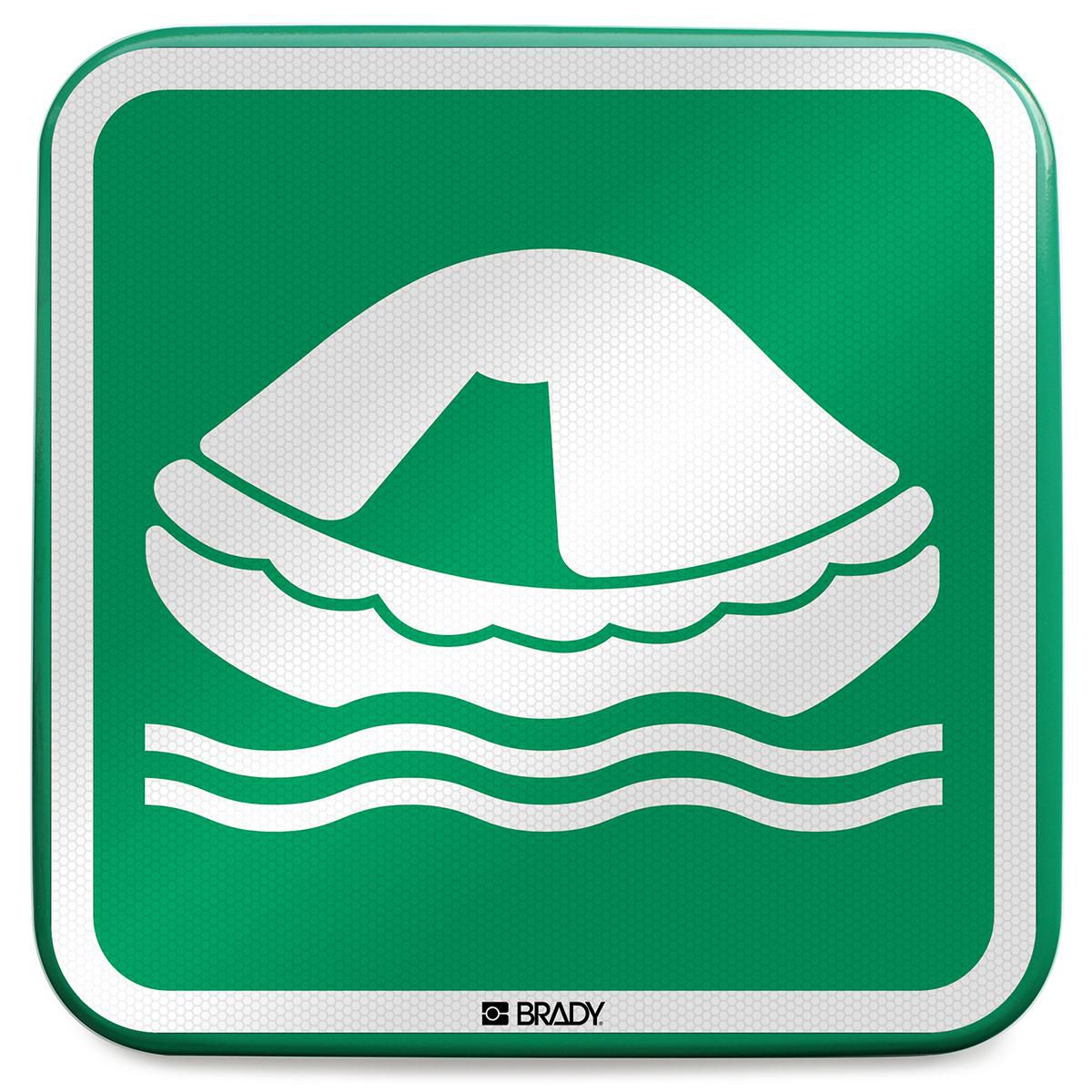 ISO Safety Sign - Liferaft