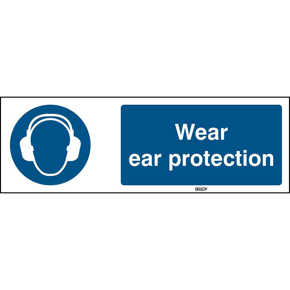 ISO 7010 Sign - Wear ear 