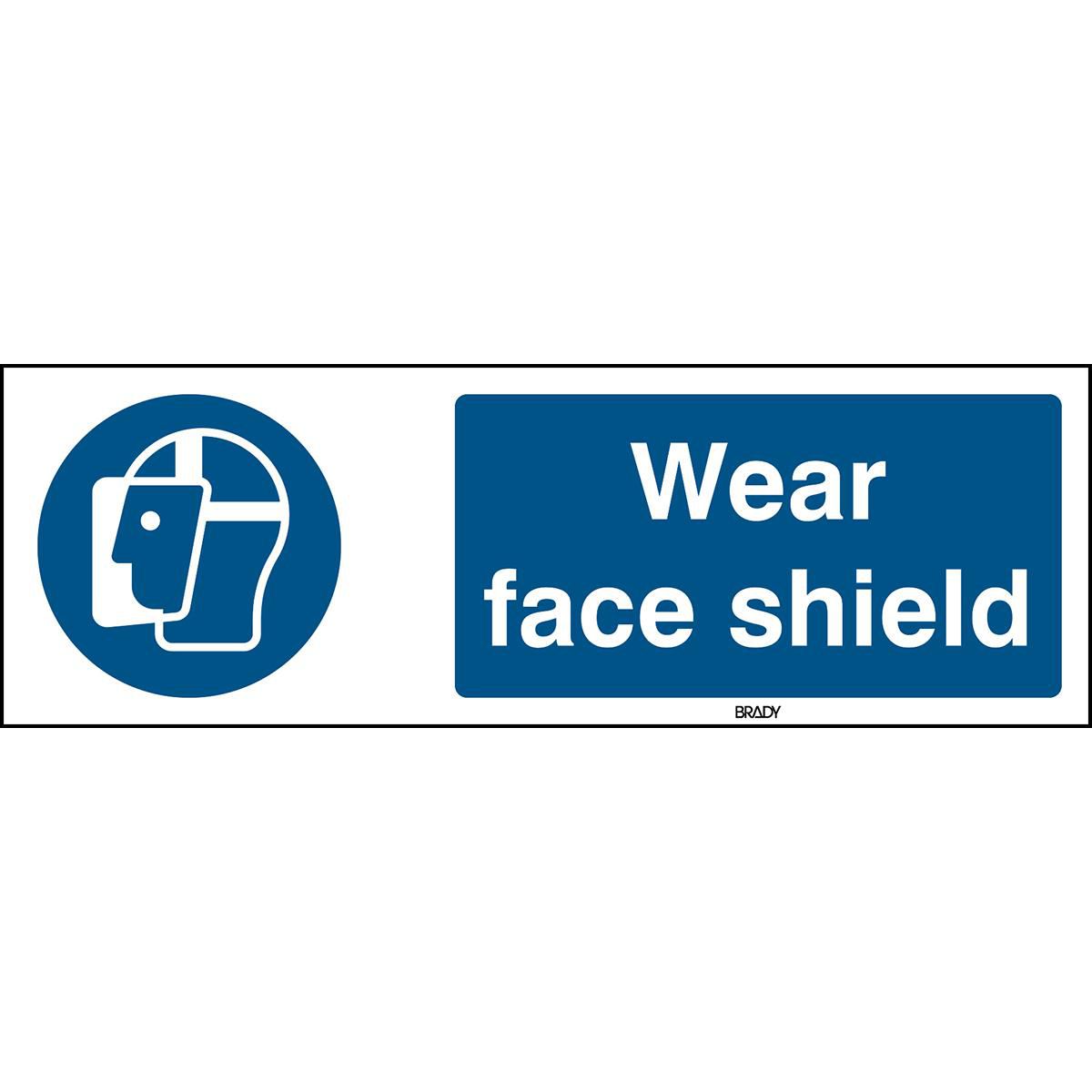ISO Safety Sign - Wear face