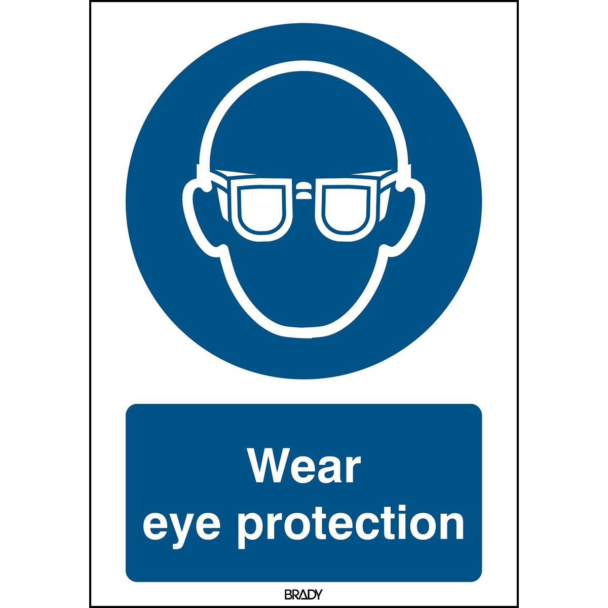 ISO Safety Sign - Wear eye 