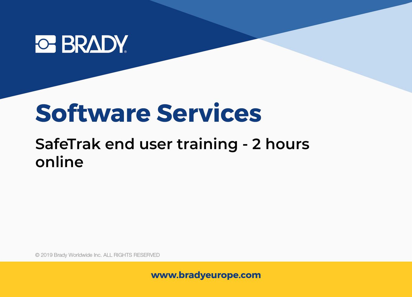 SafeTrak end user training - 
