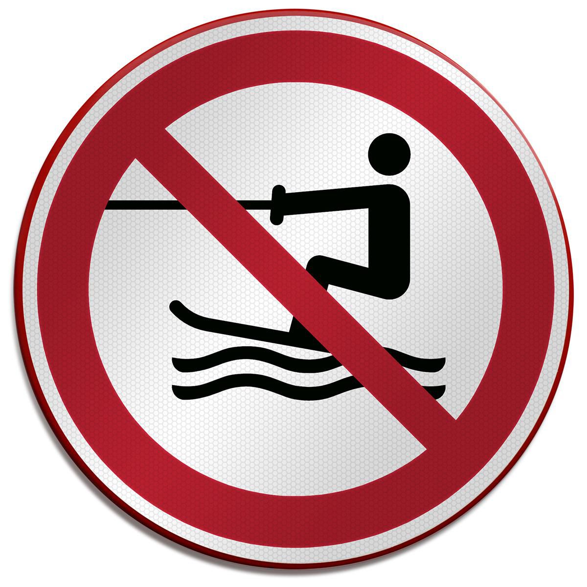 ISO Safety Sign - No towed