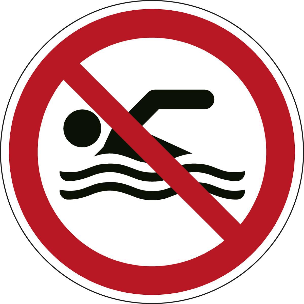 ISO Safety Sign - No swimming