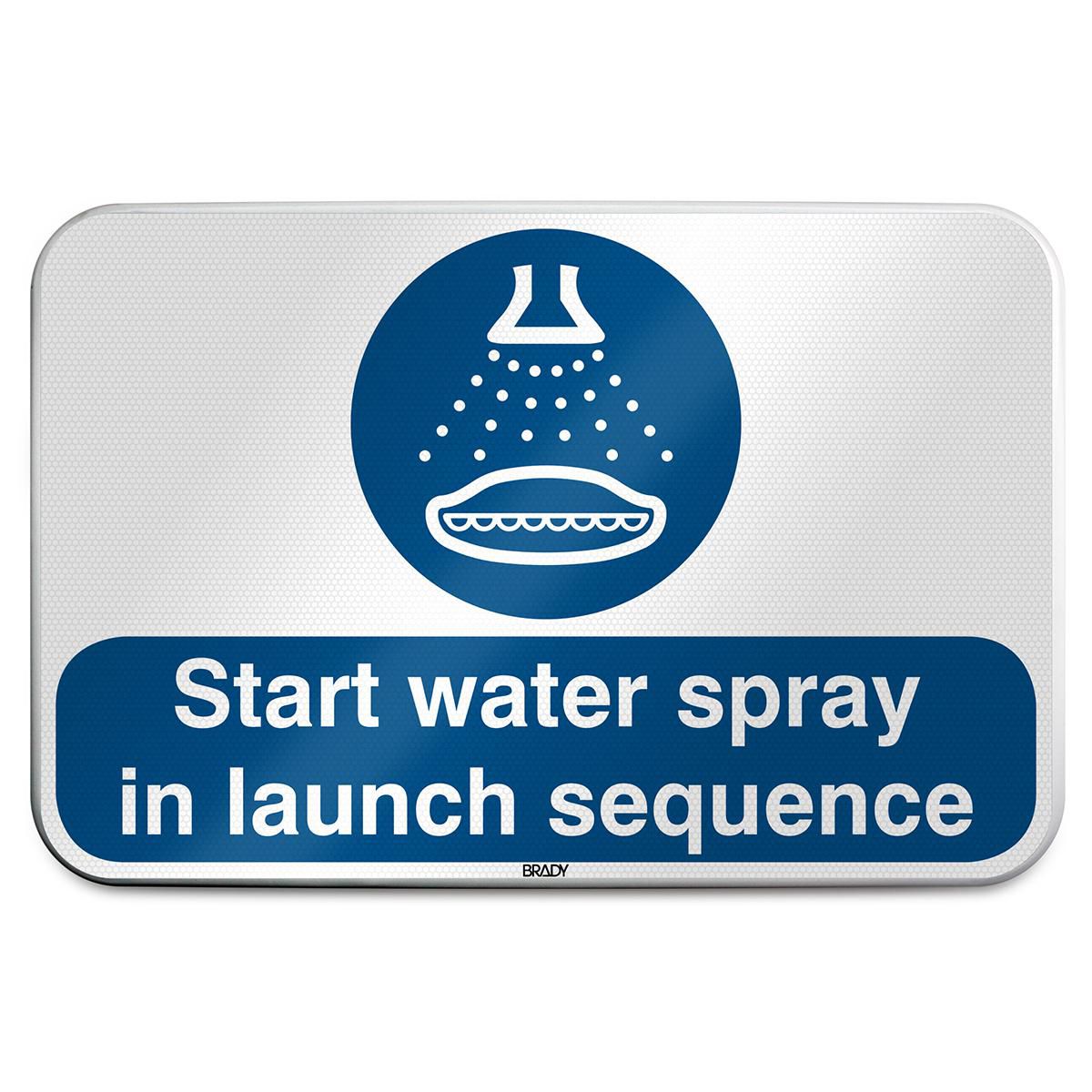 ISO Safety Sign - Start water 