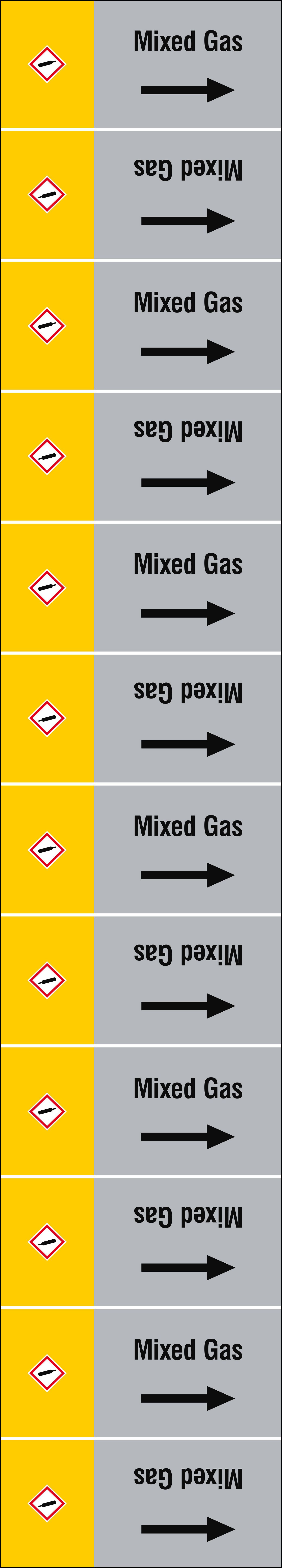 ISO 20560 Pipe Markers - Gas