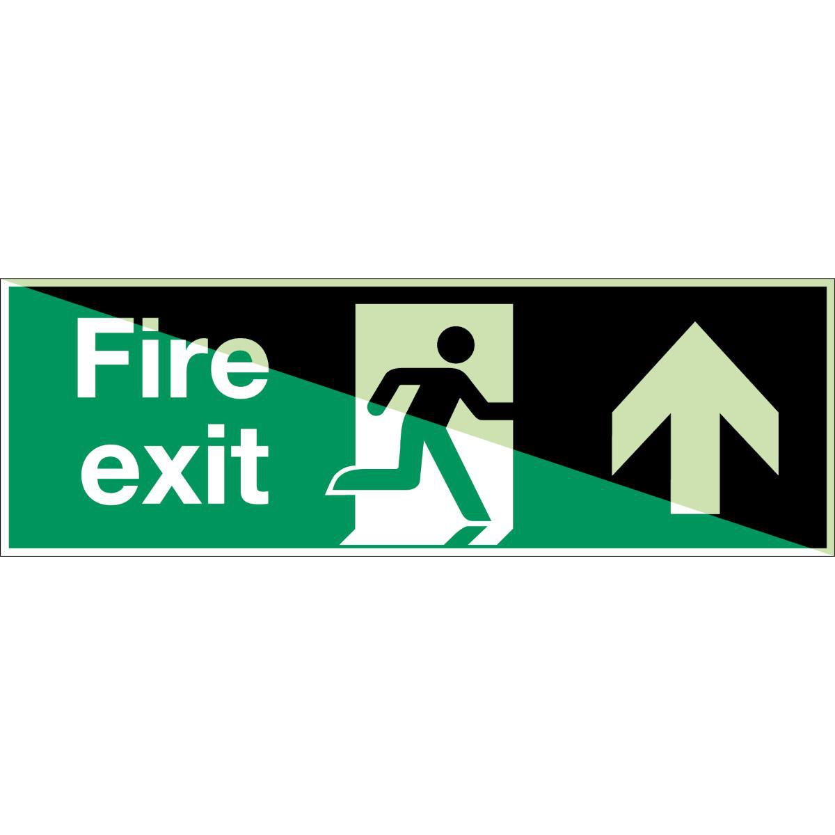 Glow-in-the-dark safety sign 