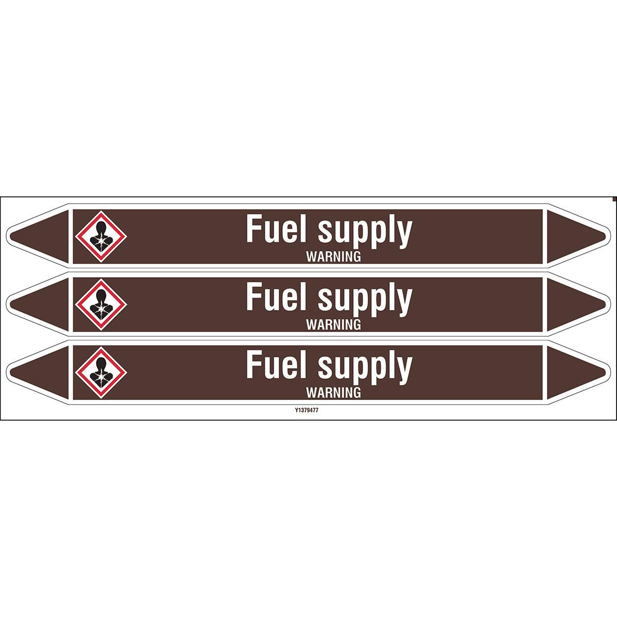 Individual Pipe Markers on a 