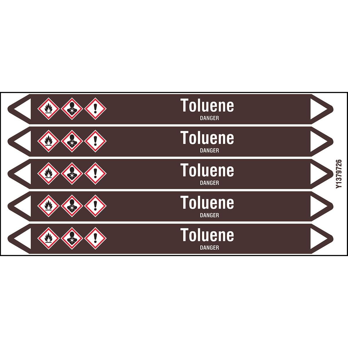 Individual Pipe Markers on a 